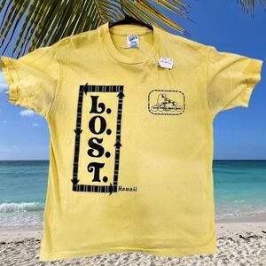 VINTAGE 90s Yellow Graphic T-Shirt